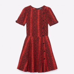 THE KOOPLES PARIS Short Dress with Snake Print